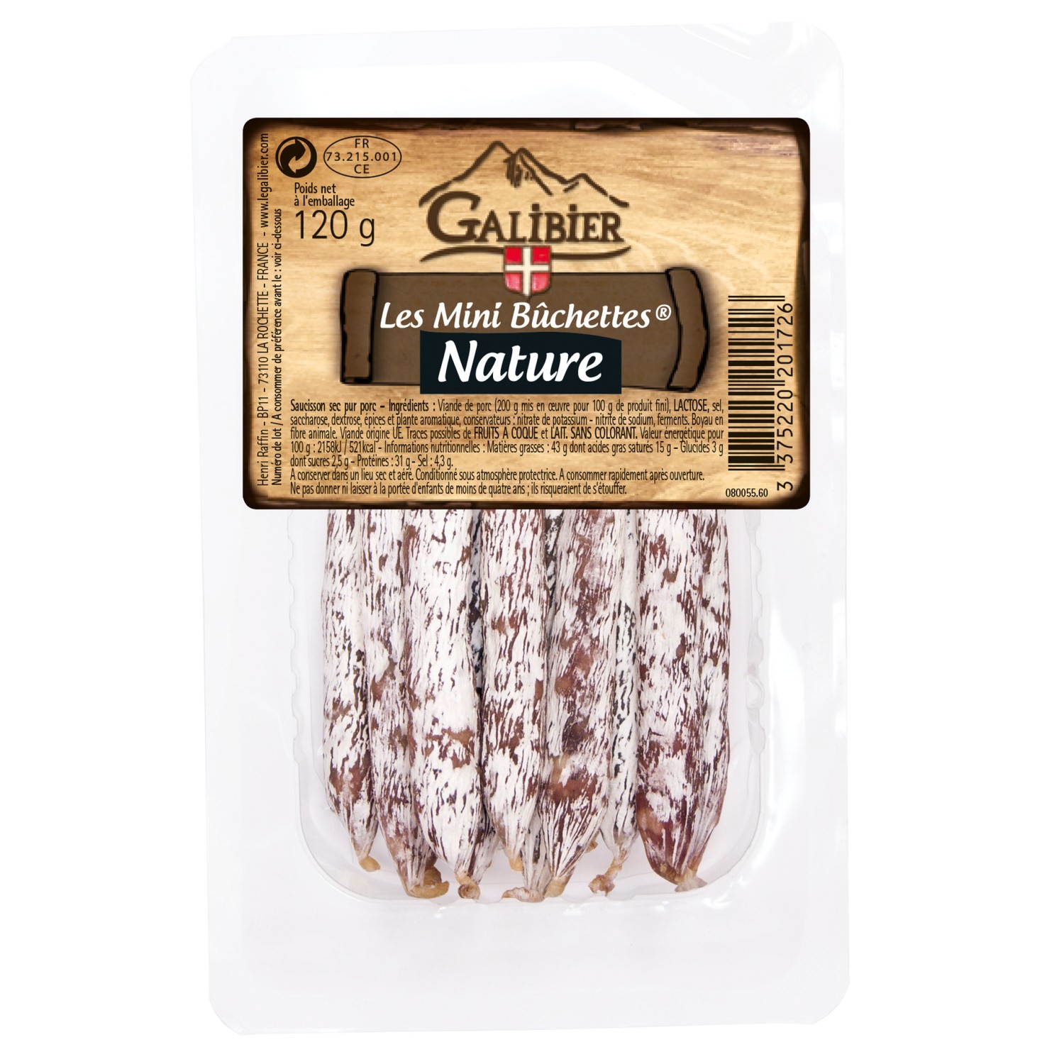 Saucisson nature LE GALIBIER