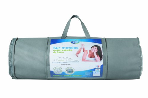 9735 sur-matelas mémoire de forme coton blanc 1...