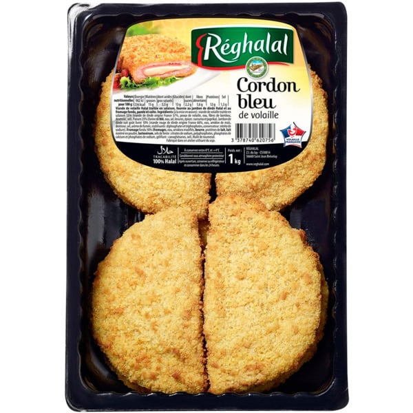  8 Cordons Bleus De Volaille Réghalal code EAN 3378740303864 