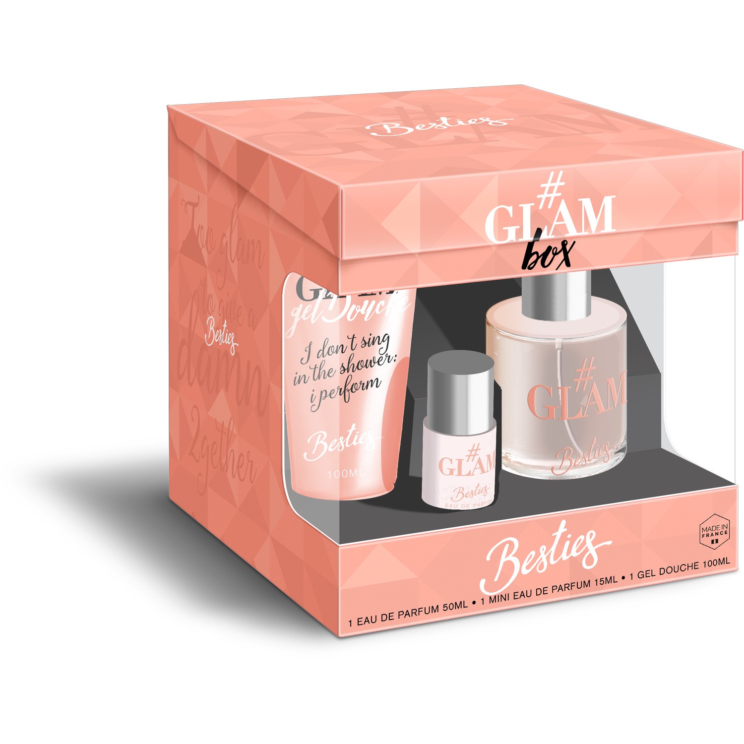 Coffret parfum + gel douche glam BESTIES