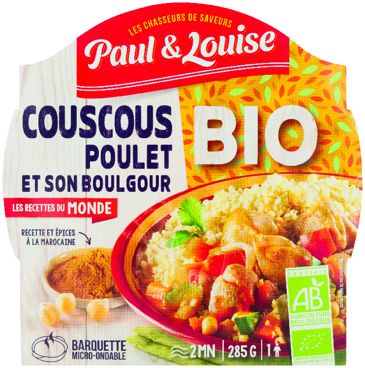 COUSCOUS  POULET ET BOULGOUR BIO PAUL ET LOUISE