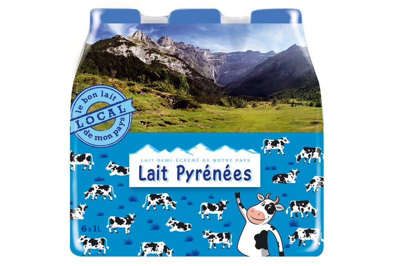 LAIT PYRÉNÉES U.H.T. DEMI-ÉCRÉMÉ ONÉTIK
