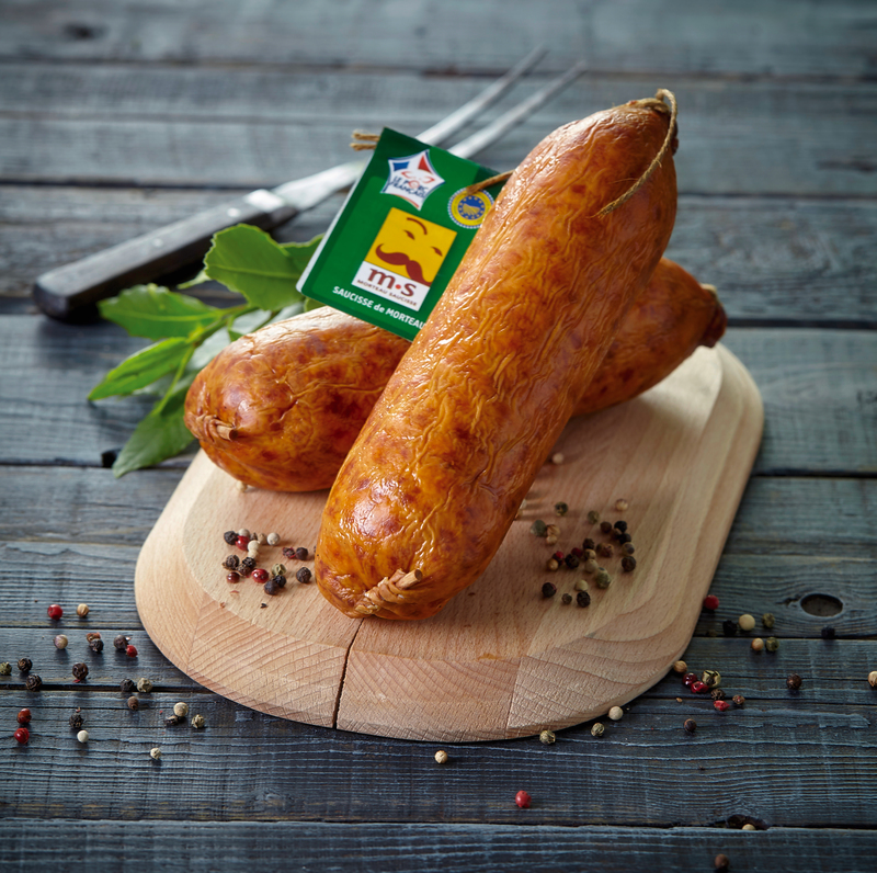 MORTEAU SAUCISSE SAUCISSE DE MORTEAU IGP MORTEAU SAUCISSE code EAN 3381050002402 