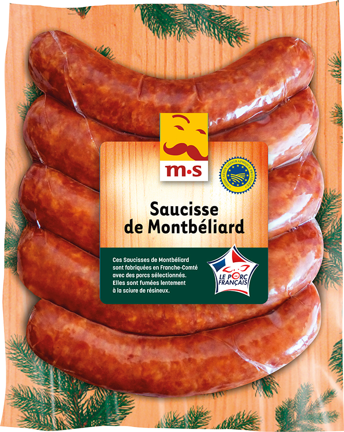 SAUCISSE DE MONTBELIARD IGP 3381050002594 MORTEAU SAUCISSE SAUCISSE DE MONTBELIARD IGP 3381050002594 MORTEAU SAUCISSE