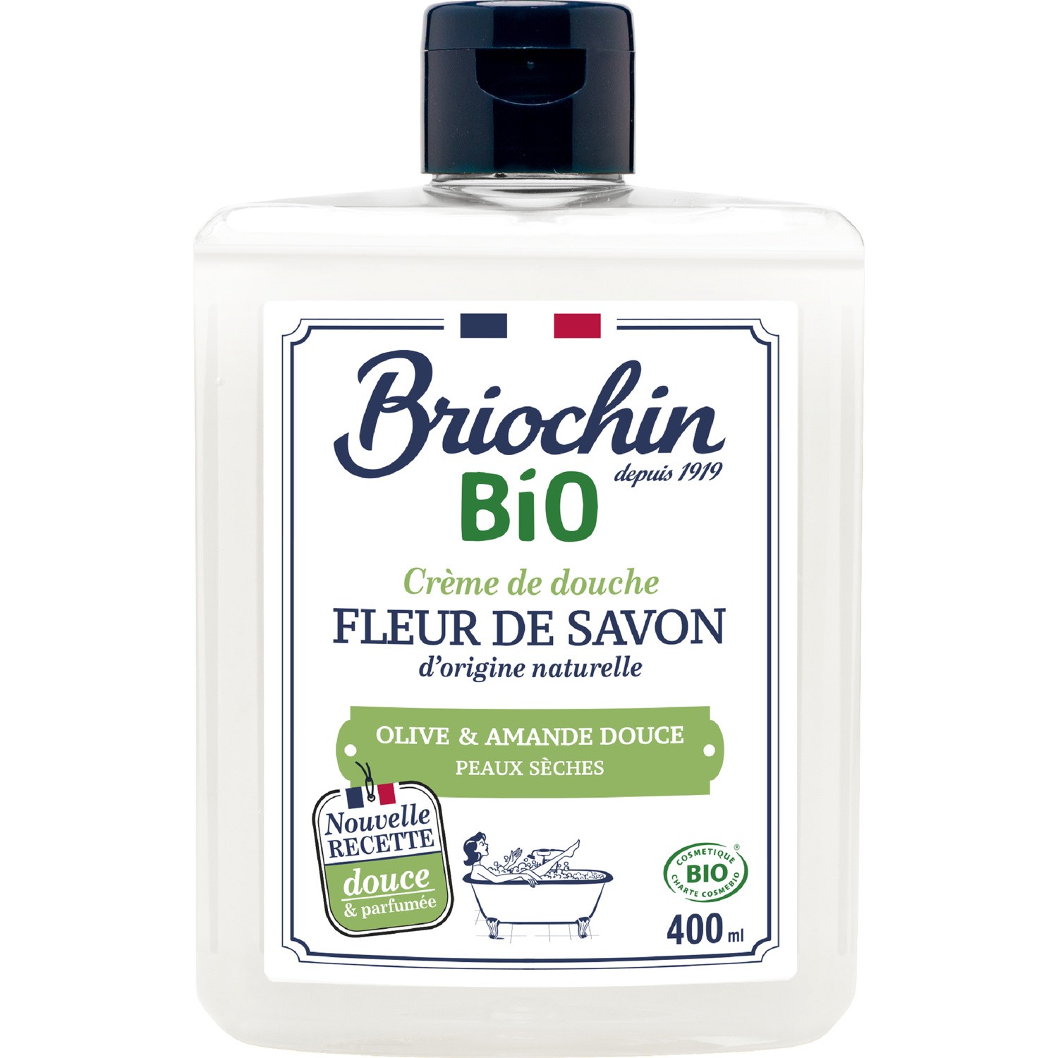Gel douche fleur de savon Bio BRIOCHIN
