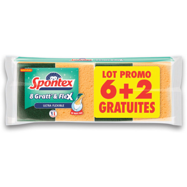 ÉPONGE GRATT & FLEX X6
SPONTEX