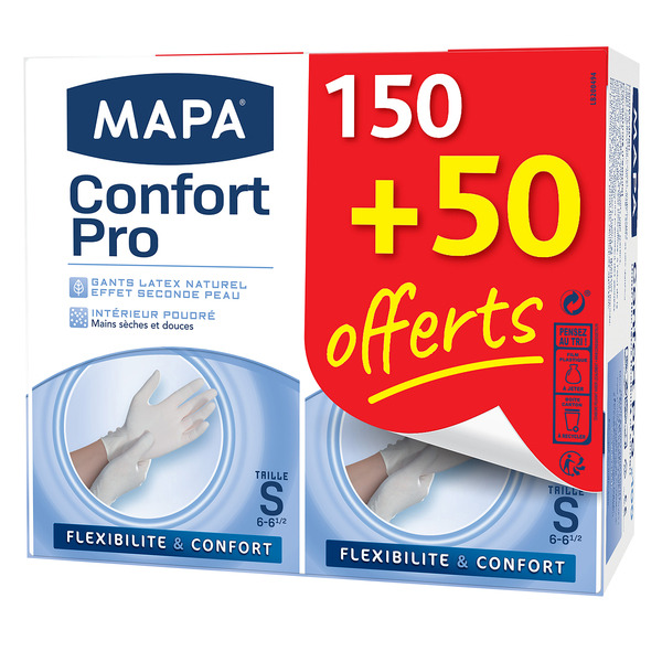 Gants Confort Pro 150+50 offerts