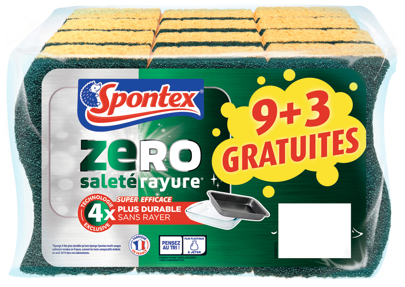 9 ÉPONGES  ZÉRO SURFACES ENCRASSÉES + 3 GRATUIT...