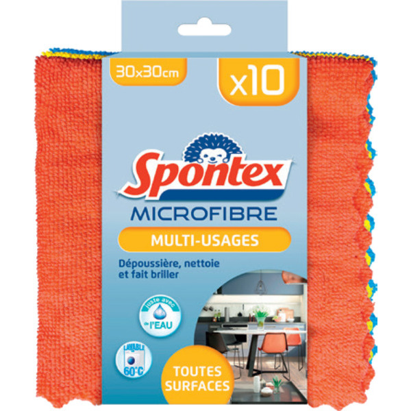 MICROFIBRE MULTIUSAGE X10 35% RECYCLE SPONTEX