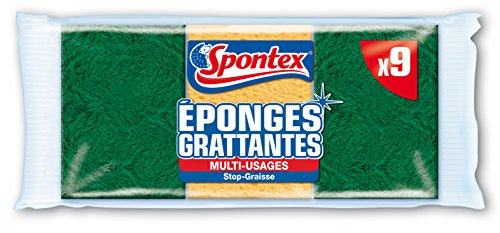 Eponges combinés grattantes  9 eponges grattant...