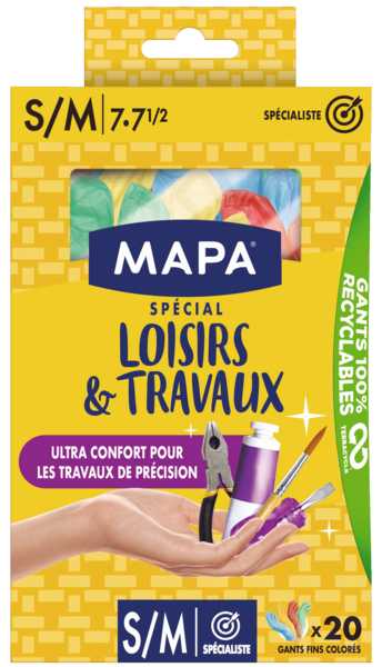 GANTS SPECIAL LOISIRS ET TRAVAUX 
Taille S/M x20
