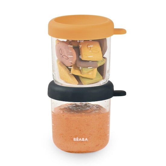  Béaba Lot de 2 Portions verre Night Blue/Honey 250 ml code EAN 3384349140106 