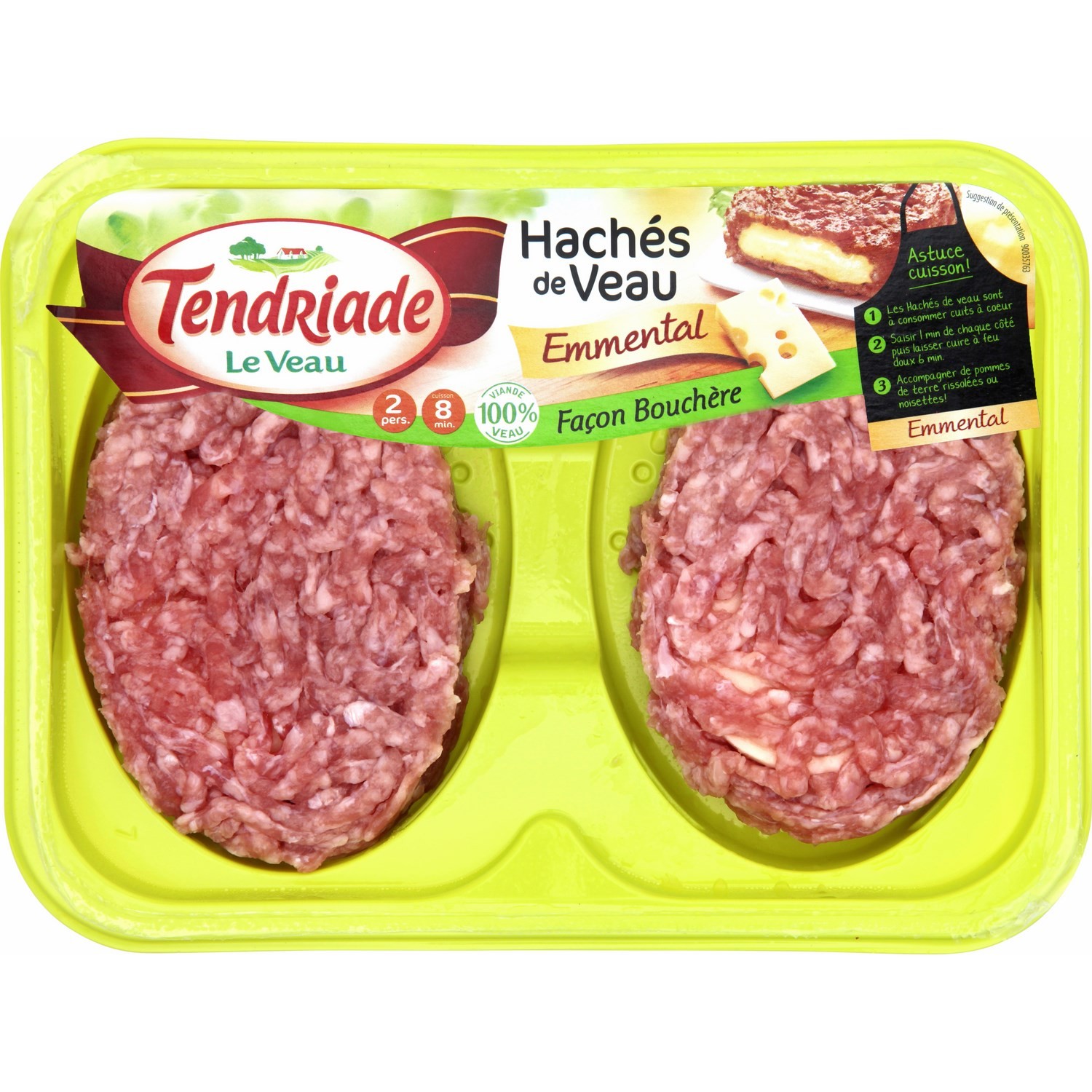 Steak haché de veau emmental TENDRIADE