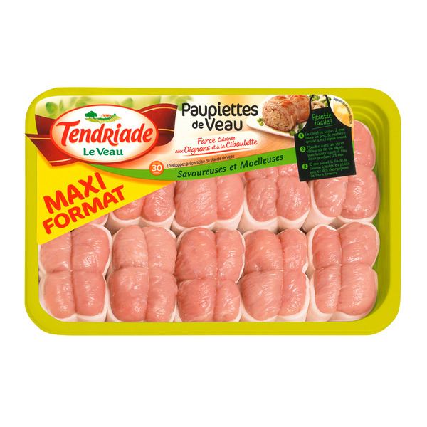  10 paupiettes de veau TENDRIADE code EAN 3384480023641 