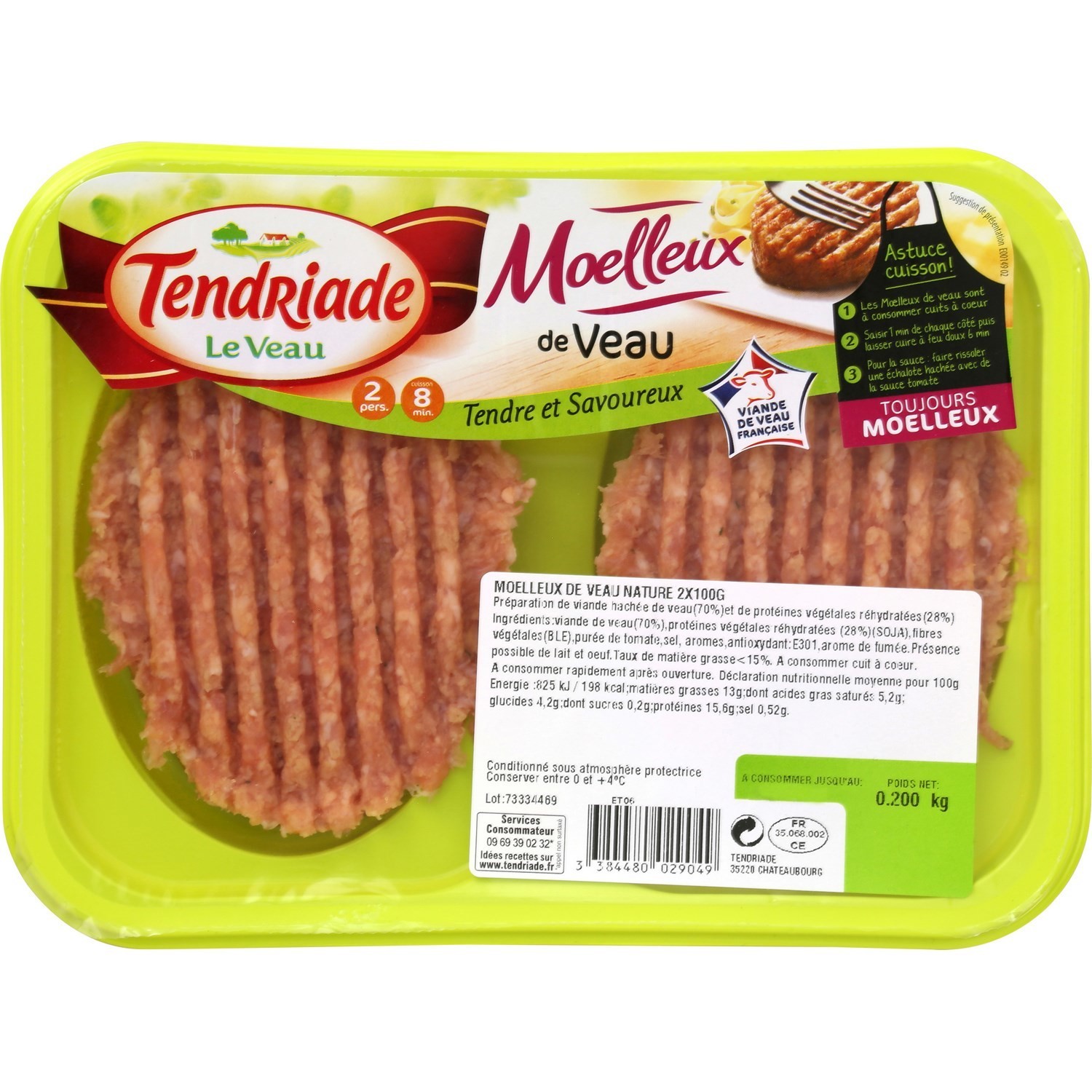 Moelleux de veau  TENDRIADE