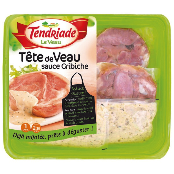  TÊTE DE VEAU SAUCE GRIBICHE TENDRIADE LE VEAU code EAN 3384480032148 