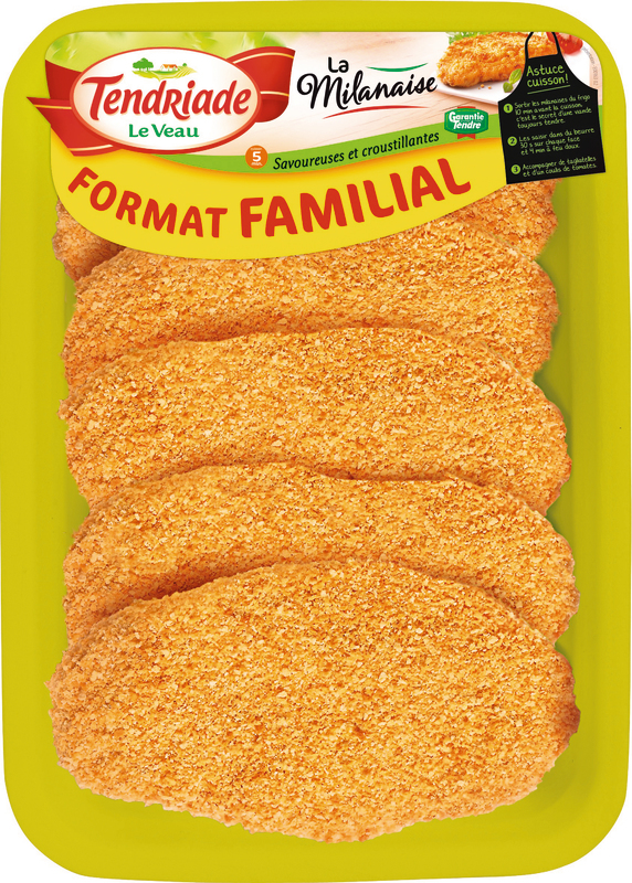 5 ESCALOPES DE VEAU A LA MILANAISE Tendriade