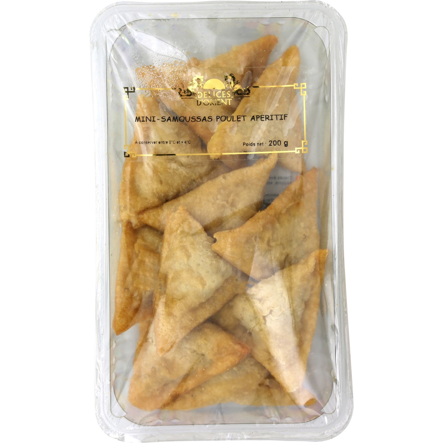 DELICES D'ORIENT Mini-samoussas apéritif poulet DELICES D'ORIENT code EAN 3386030003318 