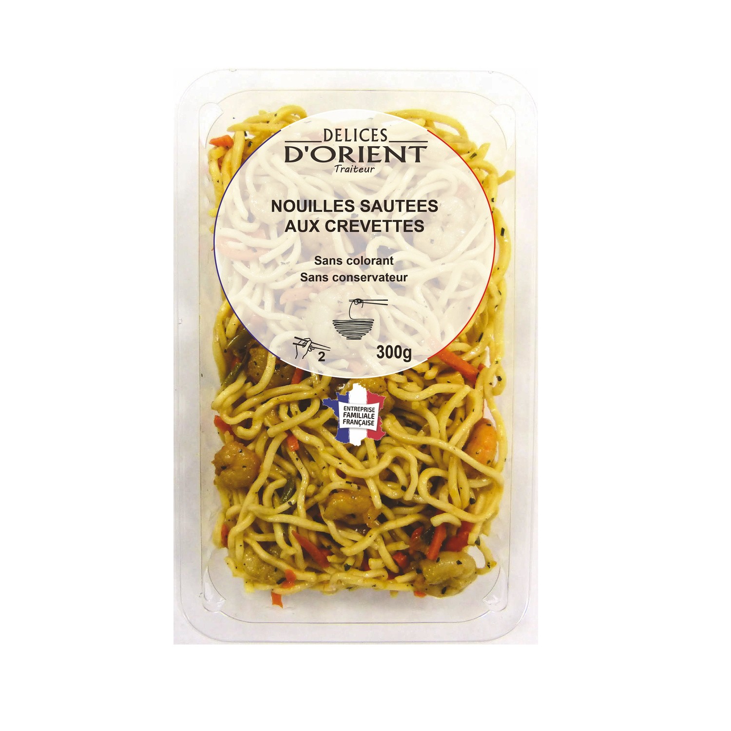 Nouilles sautées aux crevettes