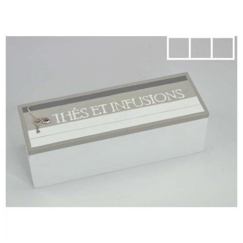 Accessoires thé - Agathe boite à thé 3 cases