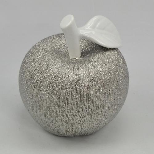 Objets déco - Pomme Alexia blanche et argentée ...