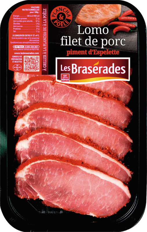 LOMO DE PORC PIMENT ESPELETTE Braserades