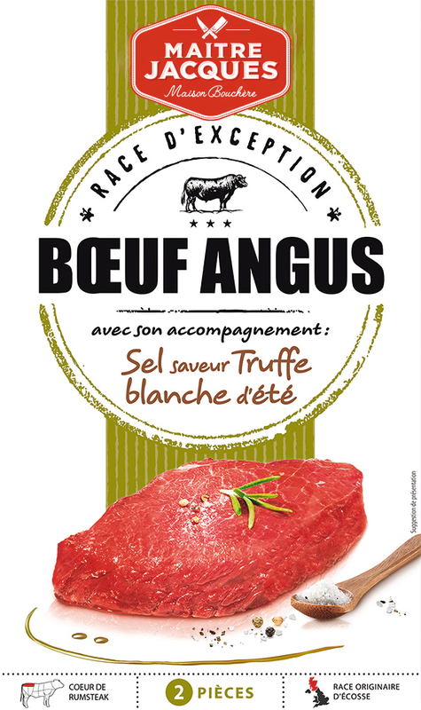 2 PAVES DE BOEUF ANGUS ET SEL SAVEUR TRUFFE D'E...