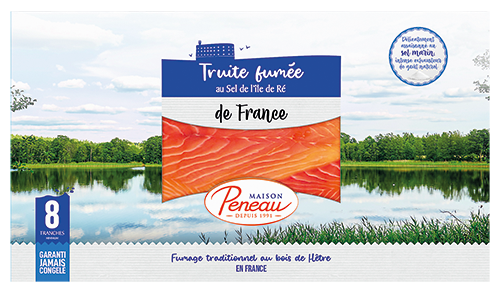 MAISON PENEAU TRUITE FUMÉE DE FRANCE AU SEL DE L’ÎLE DE RÉ code EAN 3389400342925 