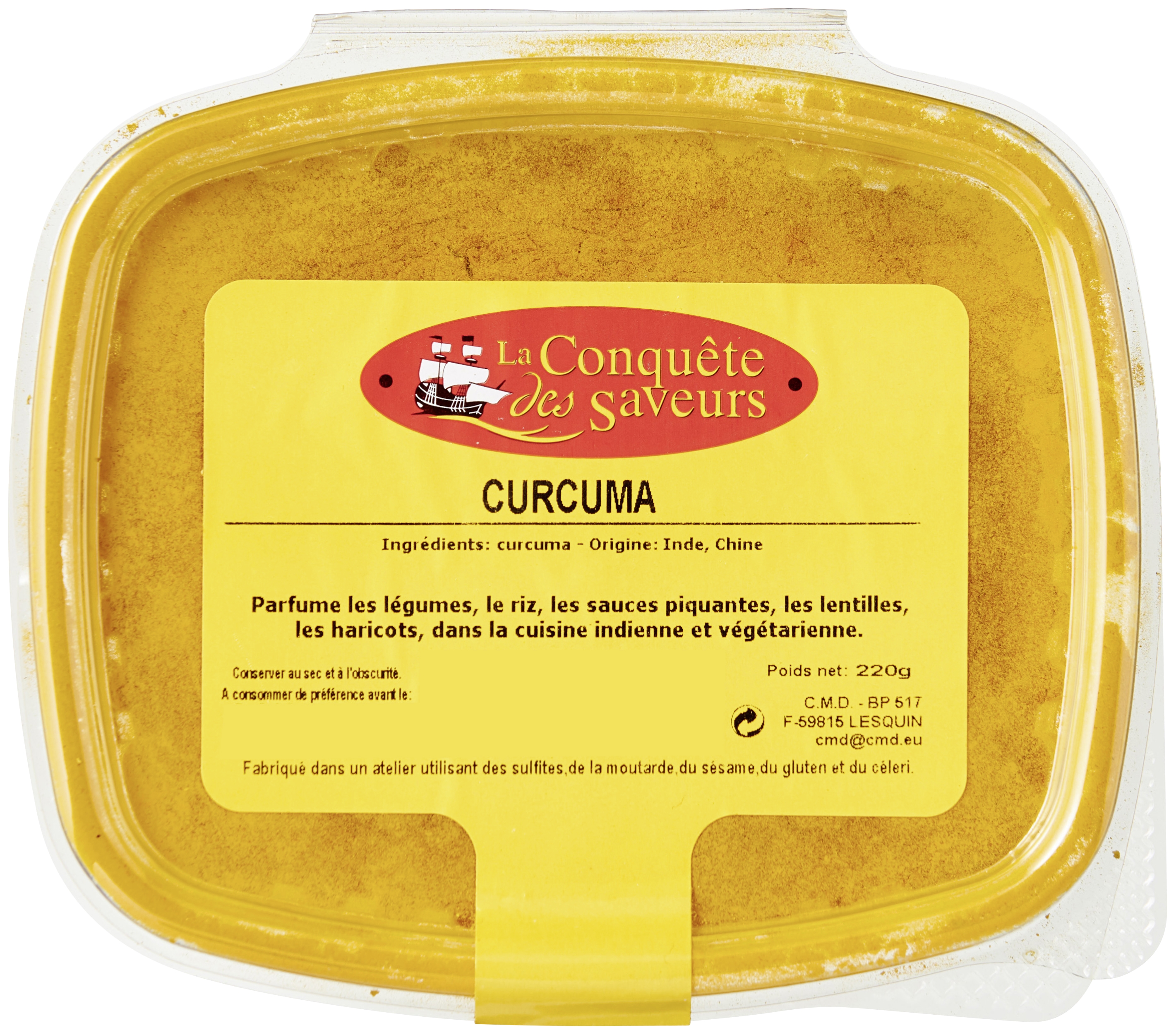 La Conquête des Saveurs Curcuma La Conquête des Saveurs code EAN 3390122206310 