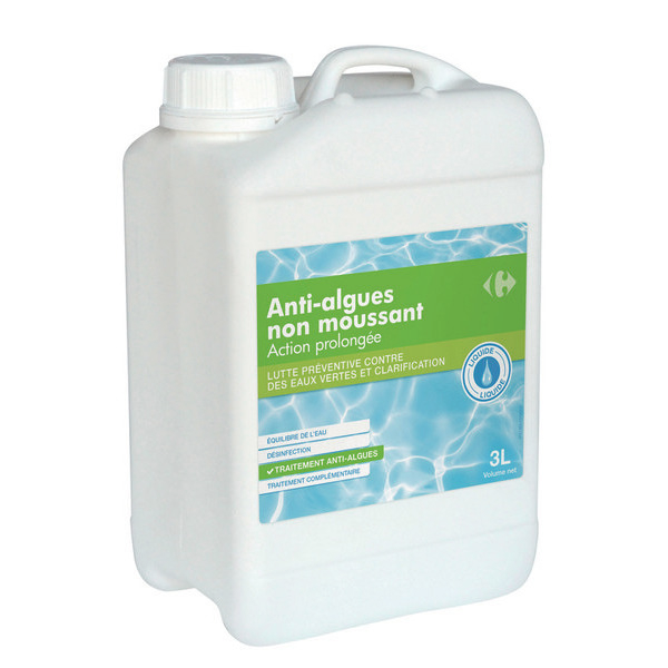 Anti-algues clarifiant non moussant 3 L 3390509988938 CARREFOUR Anti-algues clarifiant non moussant 3 L 3390509988938 CARREFOUR