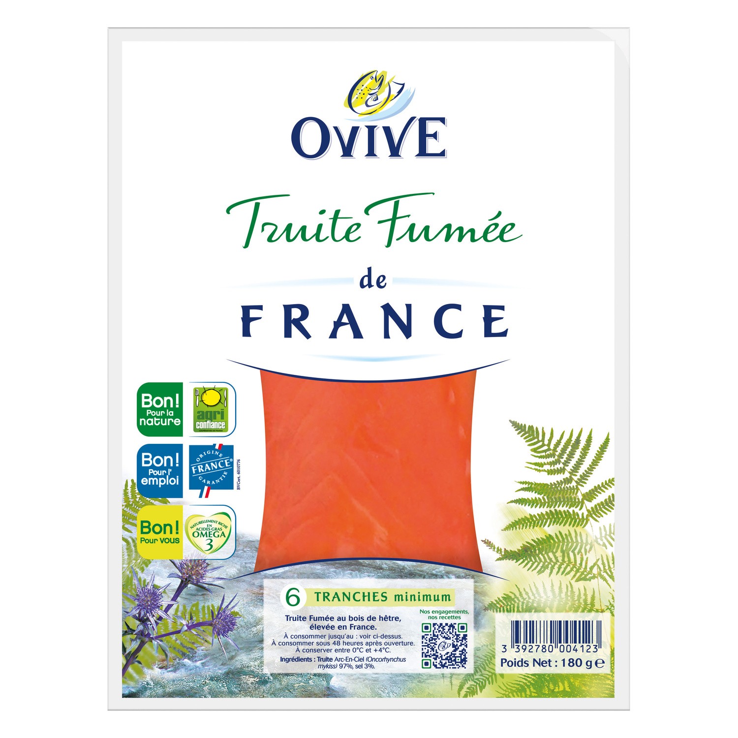 Truite fumée 3392780004123 OVIVE Truite fumée 3392780004123 OVIVE