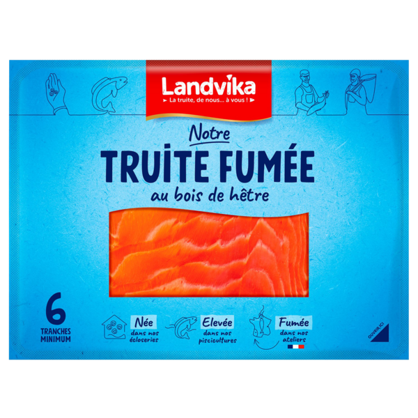 LANDVIKA Truite fumée code EAN 3392780004895 