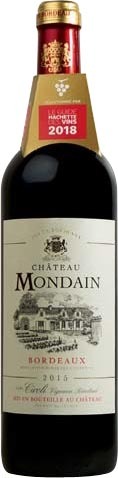 A.O.C.(1) BORDEAUX 2015 CHÂTEAU MONDAIN ROUGE 3394150026988 (3394150026988)