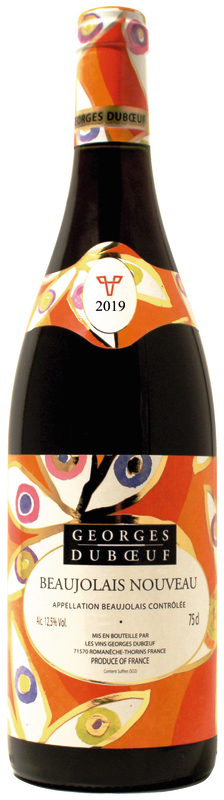 Georges Duboeuf AOP BEAUJOLAIS NOUVEAU ROUGE 2019 Georges Duboeuf code EAN 3395940532603 