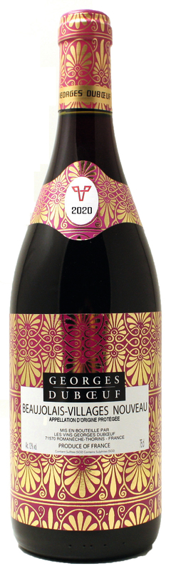 Georges Duboeuf AOP BEAUJOLAIS-VILLAGES NOUVEAU ROUGE 2020 Georges Duboeuf code EAN 3395940532641 