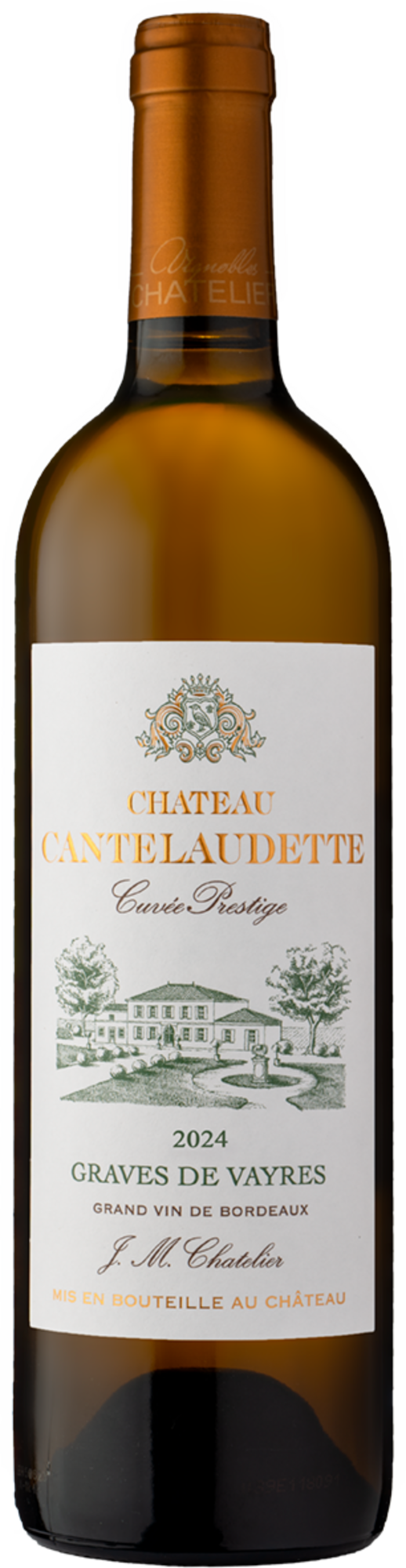 CHATEAU CANTELAUDETTE AOP GRAVES-DE-VAYRES BLANC SEC - CHÂTEAU CANTELAUDETTE "CUVÉE PRESTIGE" 2024 code EAN 3397253110011 