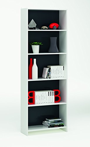 Bibliothèque folio couleur : blanc/noir