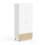 CBA Meubles Armoire 2 portes + 2 tiroirs FIRMIANA Blanc code EAN 3397704157114 