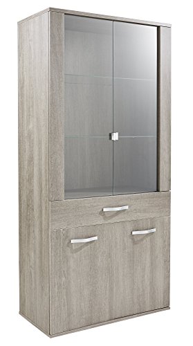 416751 namur vitrine tiroir/2 portes vitrées pa...