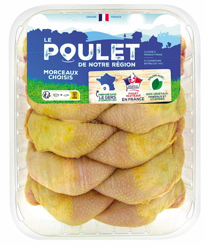 CUISSES DE POULET JAUNE
“POULET DE NOTRE RÉGION” 3397970508207 FERMIERS DU GERS
