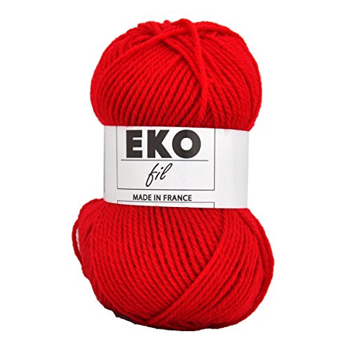 Sperenza UTE - Pelote de laine à tricoter EKO FIL - OKE ! - Rouge 104 code EAN 3399614531046 