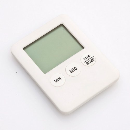 Minuteur magnétique blanc