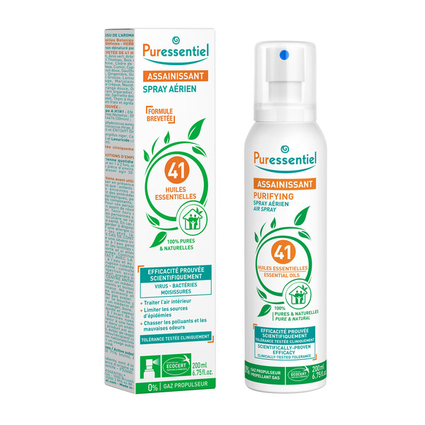 PURESSENTIEL Spray aérien assainissant
41 huiles essentielles code EAN 3401526395453 