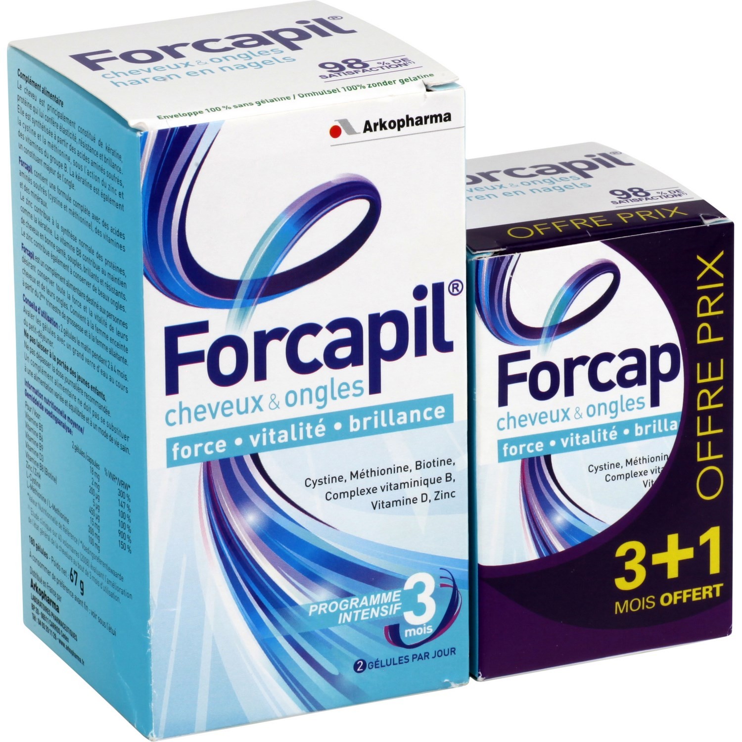 Forcapil cheveux & ongles 3401547819976 ARKOPHARMA Forcapil cheveux & ongles 3401547819976 ARKOPHARMA