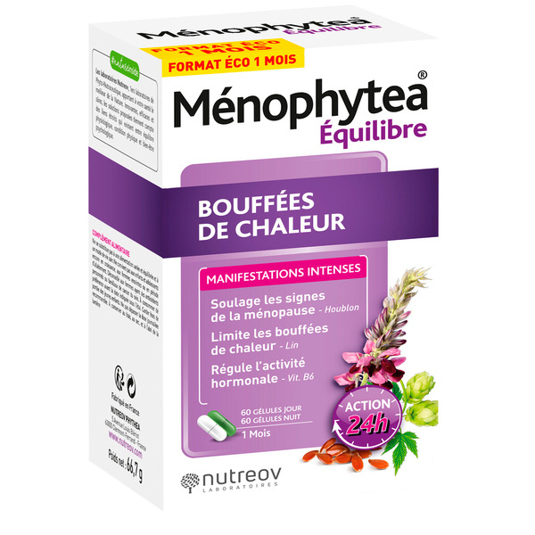 MÉNOPHYTEA Compléments alimentaires
Bouffées de chaleur  code EAN 3401560554854 