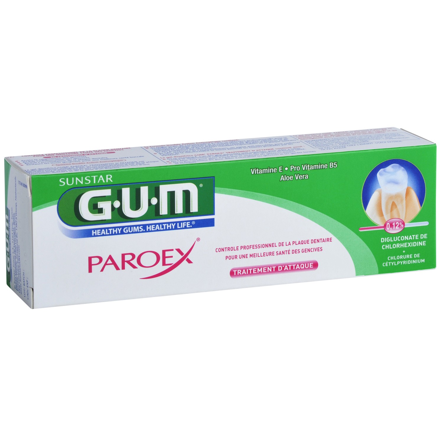 Dentifrice Paroex anti-plaque G.U.M.