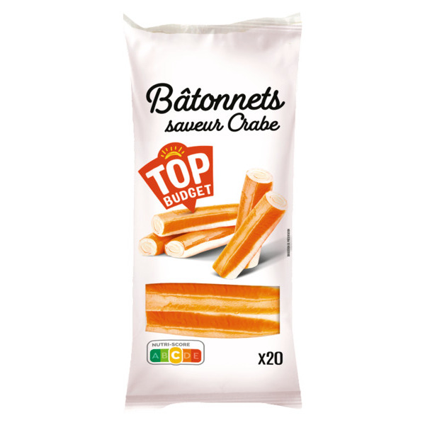 20 BÂTONNETS SAVEUR CRABE 
TOP BUDGET