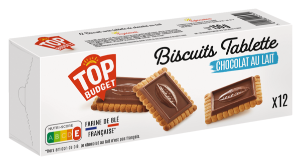 BISCUITS TABLETTE CHOCOLAT AU LAIT 
