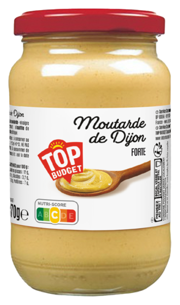 TOP BUDGET MOUTARDE 
 code EAN 3410280050065 