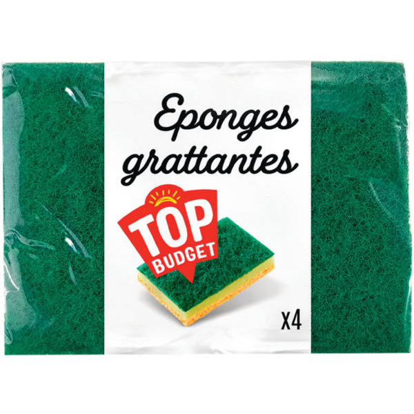 EPONGES GRATTANTES X4 VERTES

